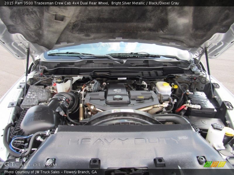 Bright Silver Metallic / Black/Diesel Gray 2015 Ram 3500 Tradesman Crew Cab 4x4 Dual Rear Wheel