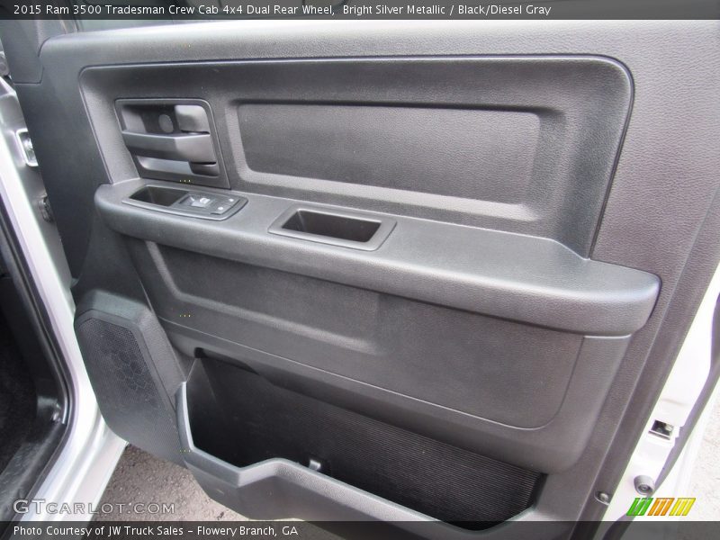 Bright Silver Metallic / Black/Diesel Gray 2015 Ram 3500 Tradesman Crew Cab 4x4 Dual Rear Wheel