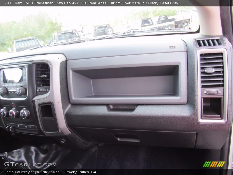 Bright Silver Metallic / Black/Diesel Gray 2015 Ram 3500 Tradesman Crew Cab 4x4 Dual Rear Wheel