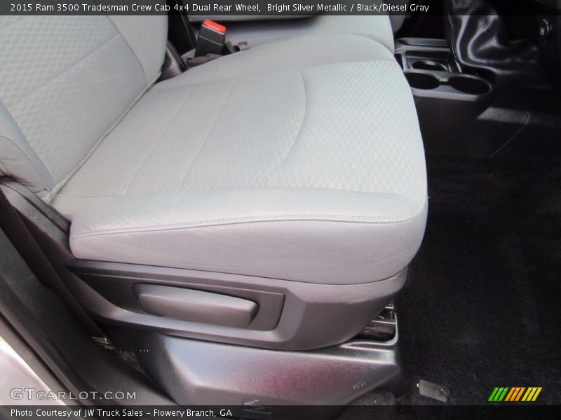 Bright Silver Metallic / Black/Diesel Gray 2015 Ram 3500 Tradesman Crew Cab 4x4 Dual Rear Wheel