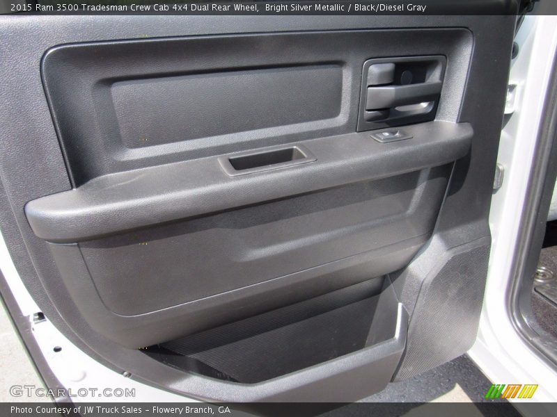 Bright Silver Metallic / Black/Diesel Gray 2015 Ram 3500 Tradesman Crew Cab 4x4 Dual Rear Wheel