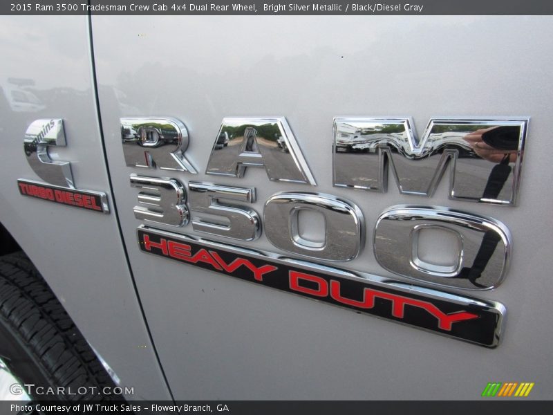 Bright Silver Metallic / Black/Diesel Gray 2015 Ram 3500 Tradesman Crew Cab 4x4 Dual Rear Wheel
