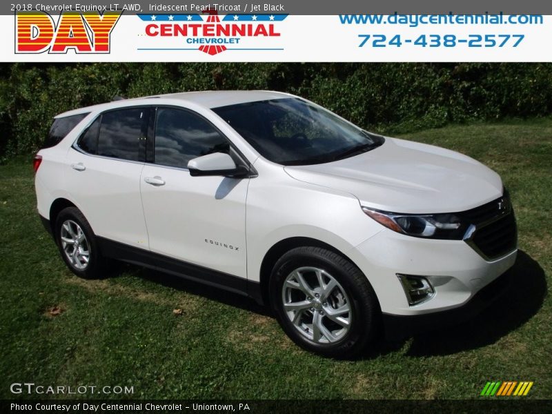 Iridescent Pearl Tricoat / Jet Black 2018 Chevrolet Equinox LT AWD