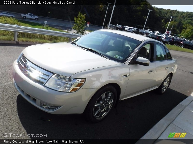 Light Sage Metallic / Camel 2008 Ford Taurus SEL