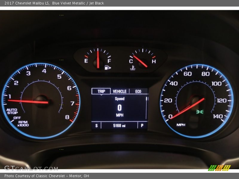 Blue Velvet Metallic / Jet Black 2017 Chevrolet Malibu LS