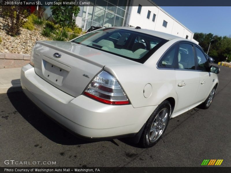 Light Sage Metallic / Camel 2008 Ford Taurus SEL