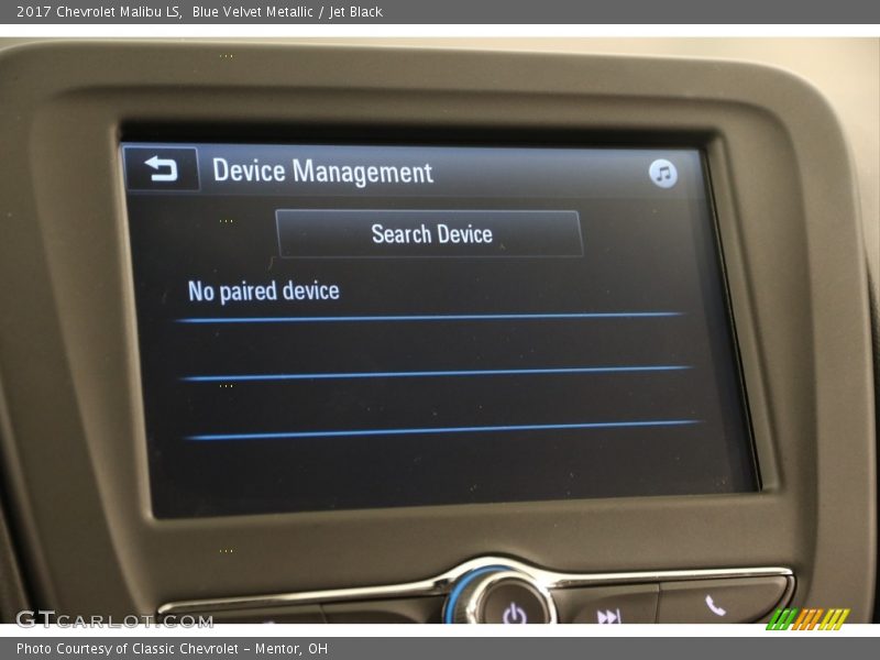 Blue Velvet Metallic / Jet Black 2017 Chevrolet Malibu LS