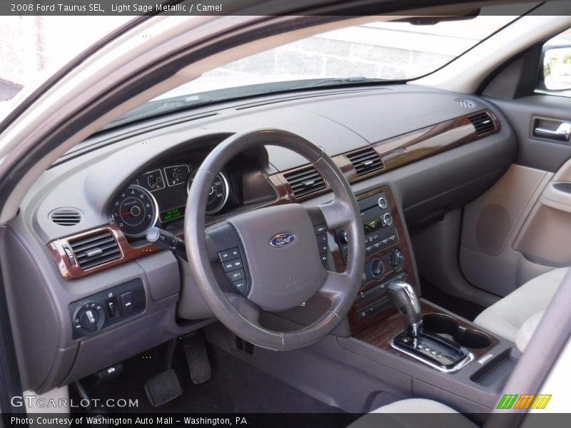 Light Sage Metallic / Camel 2008 Ford Taurus SEL