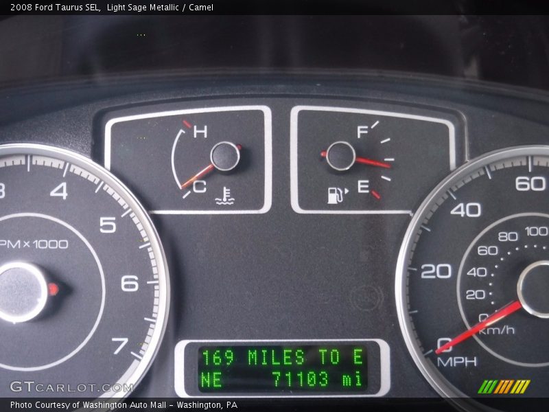 Light Sage Metallic / Camel 2008 Ford Taurus SEL