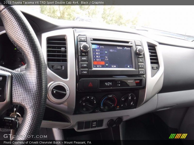 Black / Graphite 2013 Toyota Tacoma V6 TRD Sport Double Cab 4x4