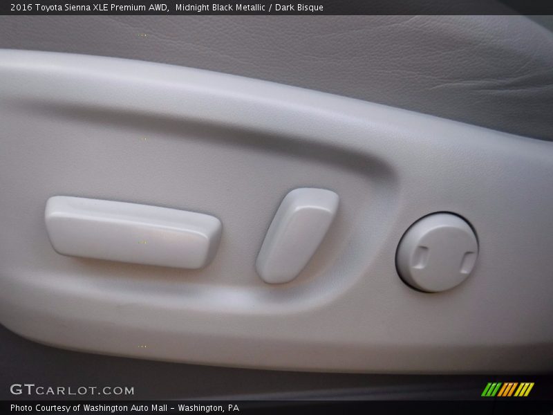 Midnight Black Metallic / Dark Bisque 2016 Toyota Sienna XLE Premium AWD