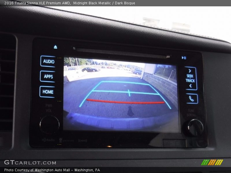 Midnight Black Metallic / Dark Bisque 2016 Toyota Sienna XLE Premium AWD