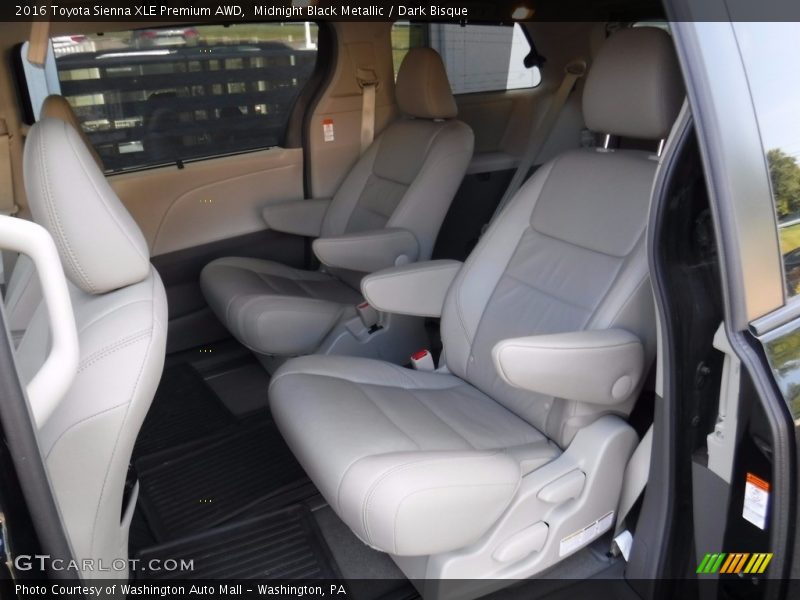 Midnight Black Metallic / Dark Bisque 2016 Toyota Sienna XLE Premium AWD