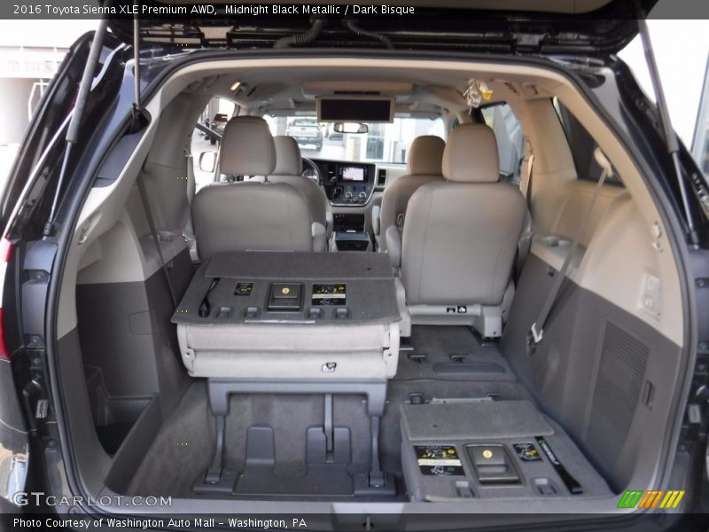 Midnight Black Metallic / Dark Bisque 2016 Toyota Sienna XLE Premium AWD