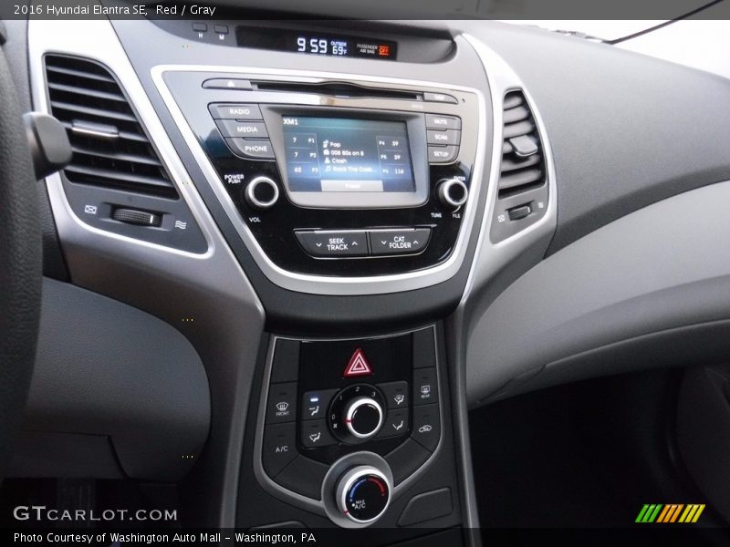 Red / Gray 2016 Hyundai Elantra SE