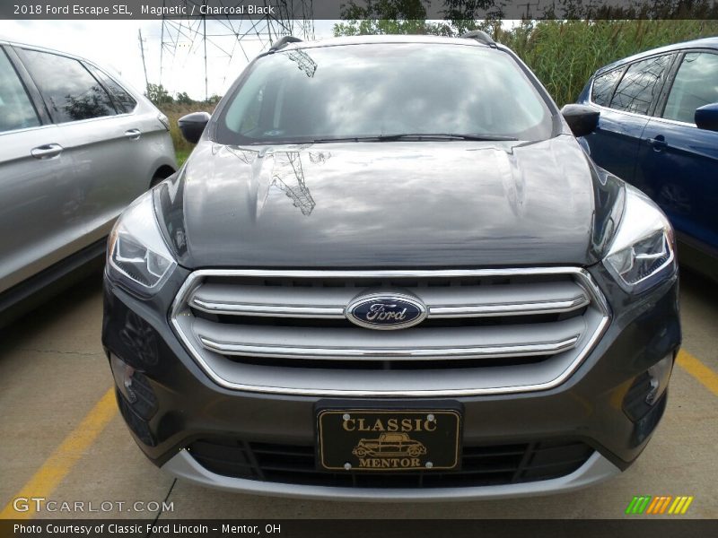 Magnetic / Charcoal Black 2018 Ford Escape SEL