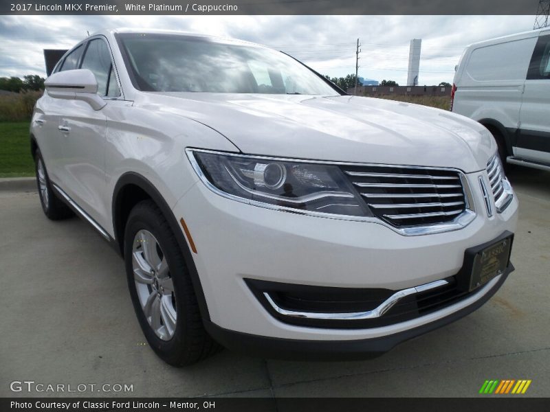 White Platinum / Cappuccino 2017 Lincoln MKX Premier