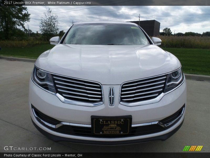 White Platinum / Cappuccino 2017 Lincoln MKX Premier