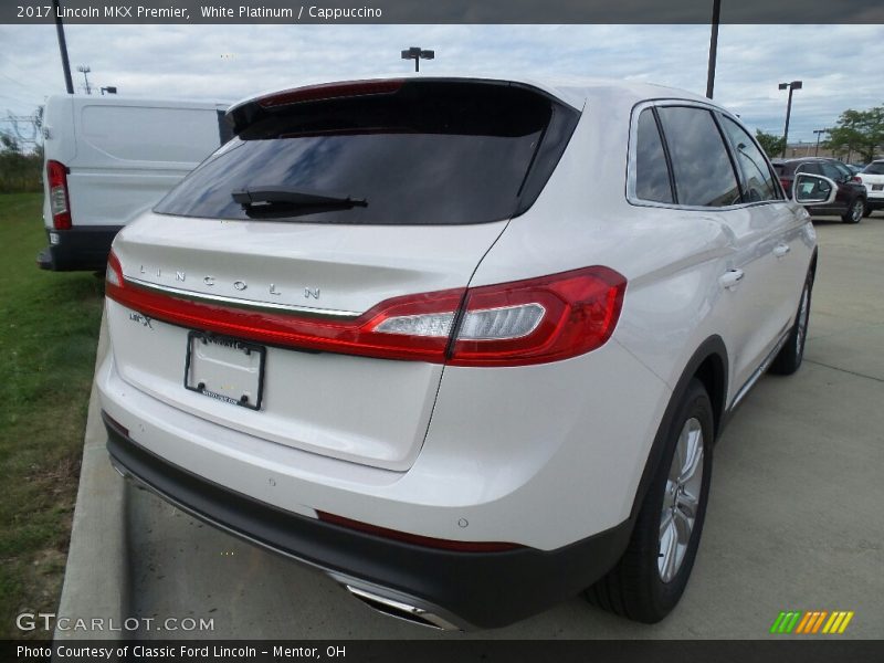 White Platinum / Cappuccino 2017 Lincoln MKX Premier