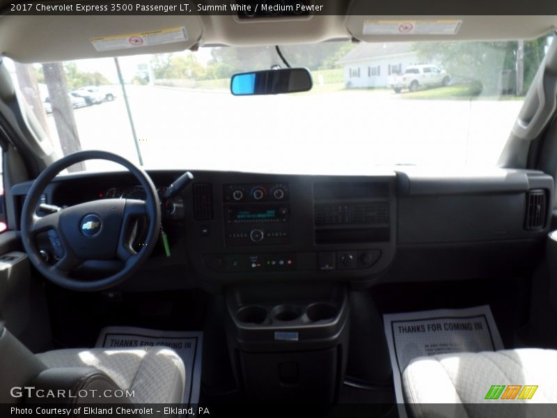 Summit White / Medium Pewter 2017 Chevrolet Express 3500 Passenger LT