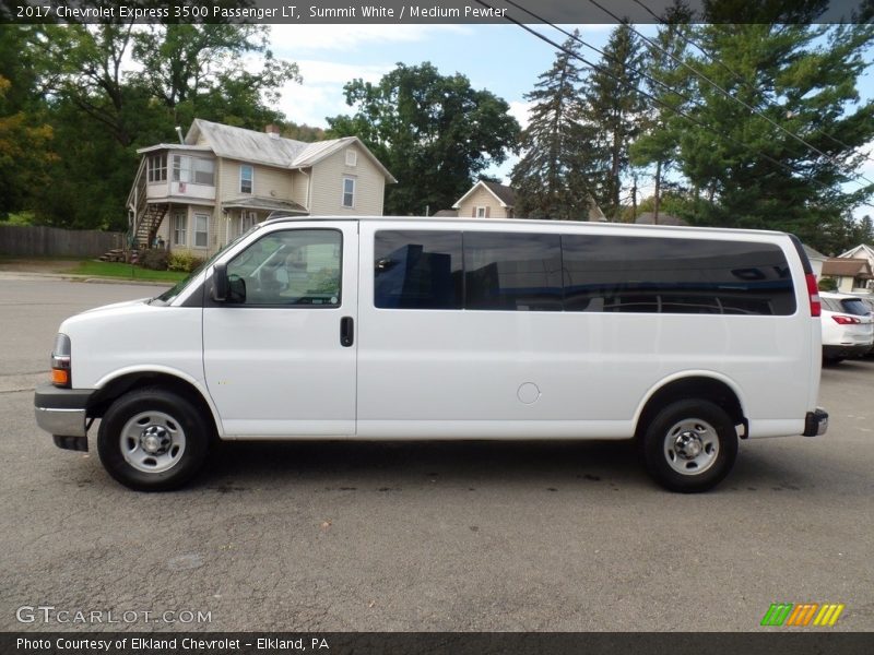 Summit White / Medium Pewter 2017 Chevrolet Express 3500 Passenger LT