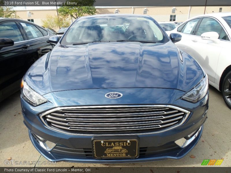 Blue Metallic / Ebony 2018 Ford Fusion SE