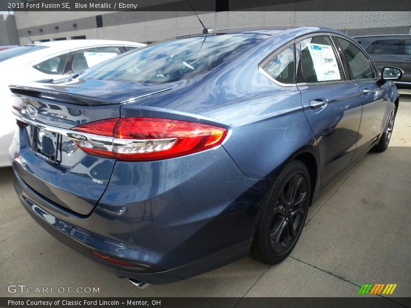 Blue Metallic / Ebony 2018 Ford Fusion SE