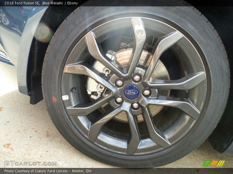 Blue Metallic / Ebony 2018 Ford Fusion SE