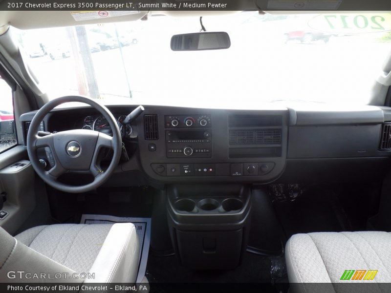 Summit White / Medium Pewter 2017 Chevrolet Express 3500 Passenger LT
