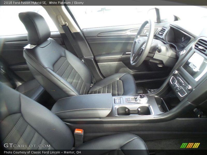  2018 Fusion Hybrid SE Ebony Interior