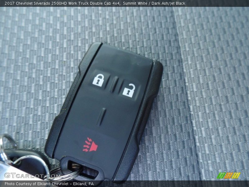 Summit White / Dark Ash/Jet Black 2017 Chevrolet Silverado 2500HD Work Truck Double Cab 4x4