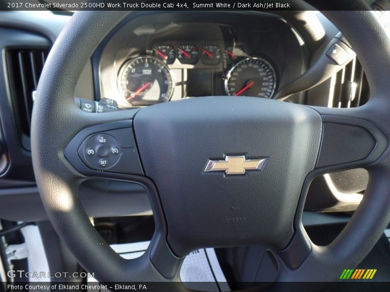 Summit White / Dark Ash/Jet Black 2017 Chevrolet Silverado 2500HD Work Truck Double Cab 4x4
