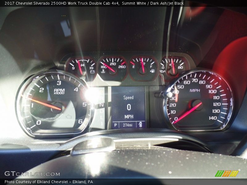 Summit White / Dark Ash/Jet Black 2017 Chevrolet Silverado 2500HD Work Truck Double Cab 4x4