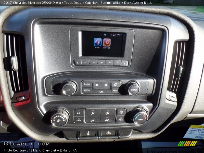 Summit White / Dark Ash/Jet Black 2017 Chevrolet Silverado 2500HD Work Truck Double Cab 4x4