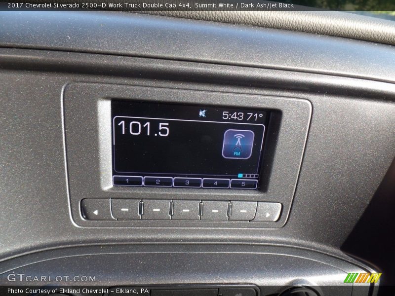 Summit White / Dark Ash/Jet Black 2017 Chevrolet Silverado 2500HD Work Truck Double Cab 4x4