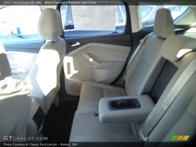 White Platinum / Medium Light Stone 2017 Ford Escape SE 4WD