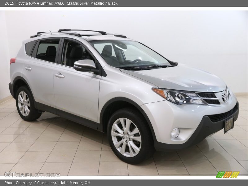 Classic Silver Metallic / Black 2015 Toyota RAV4 Limited AWD