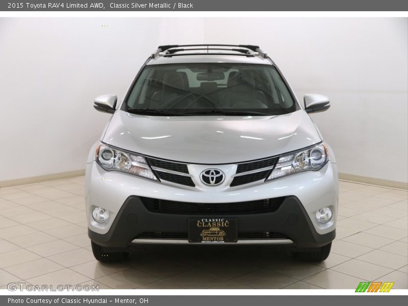 Classic Silver Metallic / Black 2015 Toyota RAV4 Limited AWD