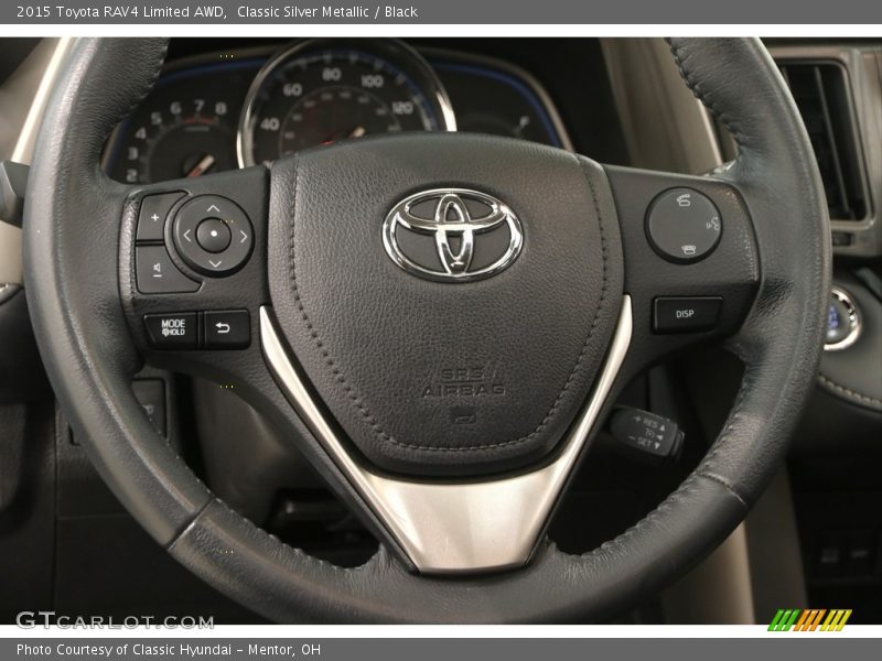 Classic Silver Metallic / Black 2015 Toyota RAV4 Limited AWD