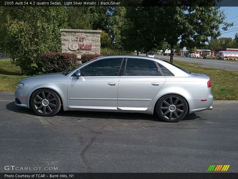 Light Silver Metallic / Black/Silver 2005 Audi S4 4.2 quattro Sedan