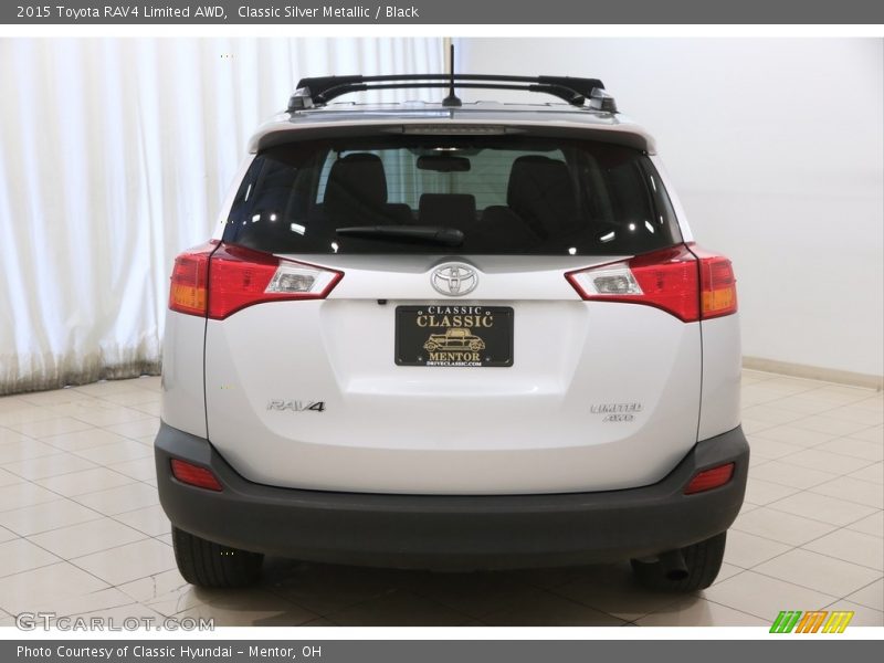Classic Silver Metallic / Black 2015 Toyota RAV4 Limited AWD