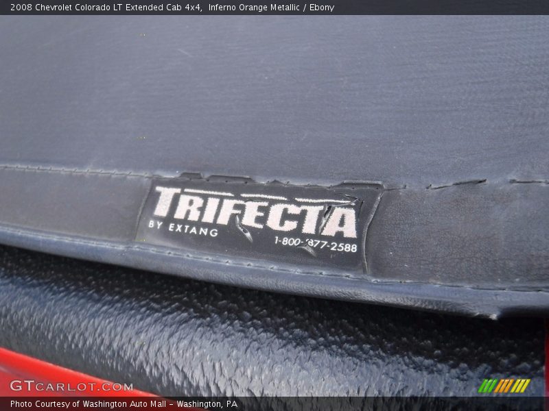 Inferno Orange Metallic / Ebony 2008 Chevrolet Colorado LT Extended Cab 4x4
