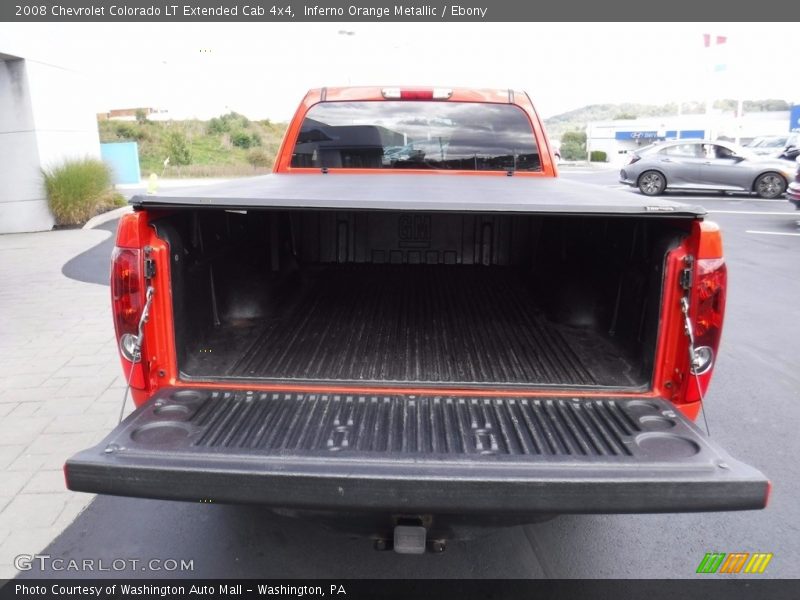 Inferno Orange Metallic / Ebony 2008 Chevrolet Colorado LT Extended Cab 4x4