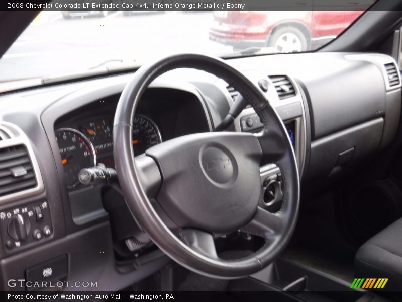 Inferno Orange Metallic / Ebony 2008 Chevrolet Colorado LT Extended Cab 4x4