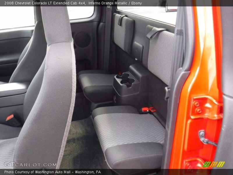 Inferno Orange Metallic / Ebony 2008 Chevrolet Colorado LT Extended Cab 4x4