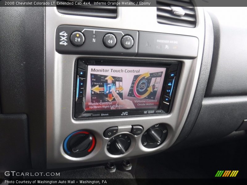 Inferno Orange Metallic / Ebony 2008 Chevrolet Colorado LT Extended Cab 4x4