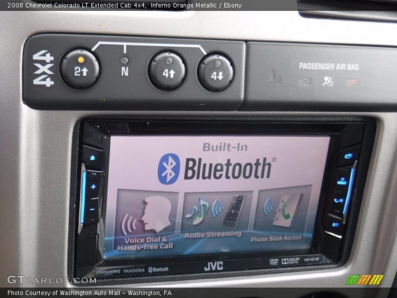 Inferno Orange Metallic / Ebony 2008 Chevrolet Colorado LT Extended Cab 4x4
