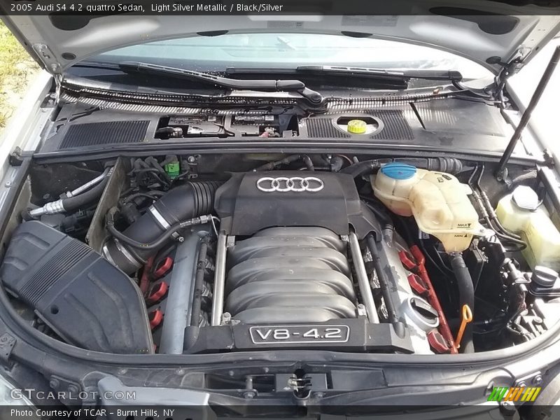 Light Silver Metallic / Black/Silver 2005 Audi S4 4.2 quattro Sedan