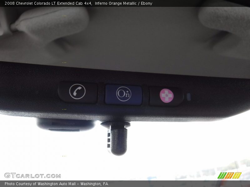 Inferno Orange Metallic / Ebony 2008 Chevrolet Colorado LT Extended Cab 4x4