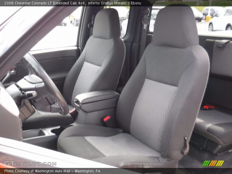 Inferno Orange Metallic / Ebony 2008 Chevrolet Colorado LT Extended Cab 4x4
